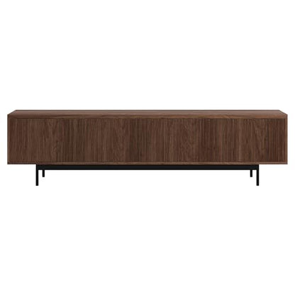 Henn&Hart 79" TV Stand for TVs up to 85", Medium Walnut, view 5