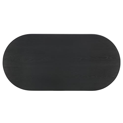 SAFAVIEH Home Collection Osai Black Oval Top Coffee Table (Fully Assembled)