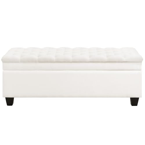 51" Fabric Storage Ottoman Bench, view 2