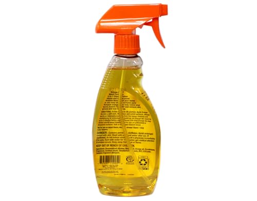 Orange Glo Wood Furniture 2-in-1 Clean & Polish Spray, Fresh Orange Scent, Real Valencia Orange Oil, 16 fl oz (Pack of 3)