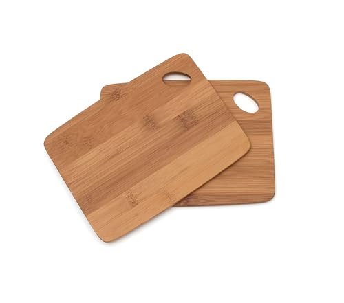 849 Bamboo Thin Cutting Board Set, Two 6 by 8-Inch Boards, view 2