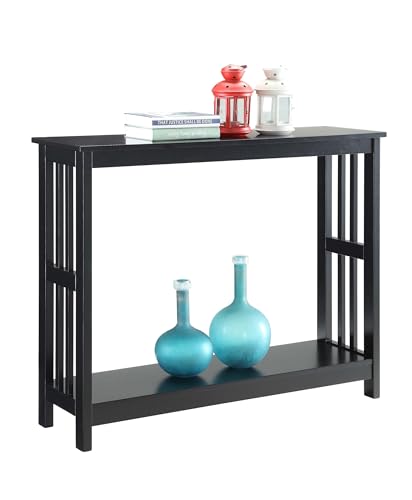 203399BL Mission Console Table, Black