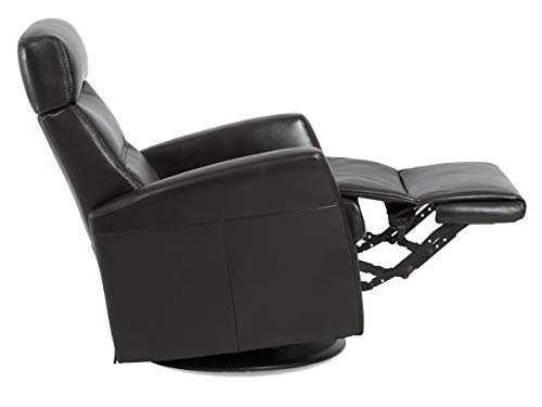 Divani IMG Motorized Power Swing Glider Relaxer Recliner Chair in Large in Trend Sand Leather