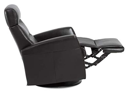 Divani IMG Motorized Power Swing Glider Relaxer Recliner Chair in Large in Trend Sand Leather