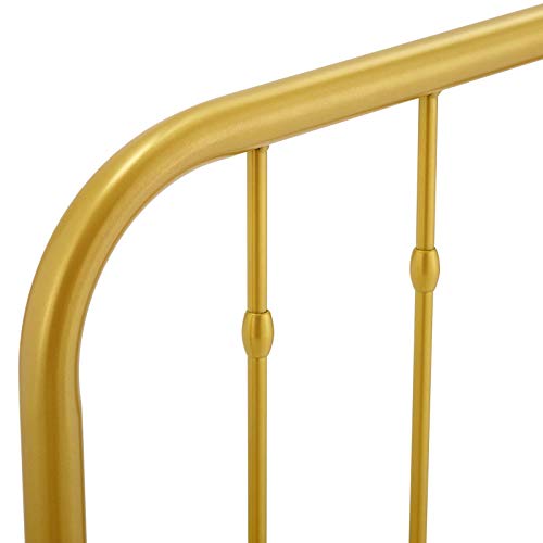 Lennon Modern Farmhouse Metal Full Headboard in Gold