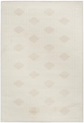 Home Nordic Ivory Beige 4' x 6' Area Rug - Easy Clean, Non Shedding, Bed Room, Living Room, Dining Room, Kitchen (4' x 6')
