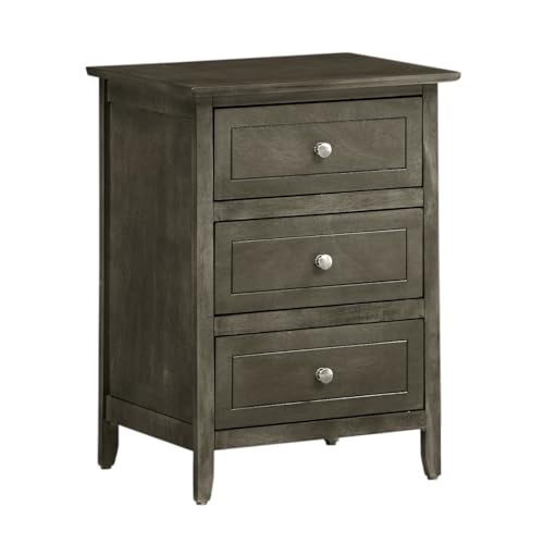 Modern Nightstand with Drawers - Bedroom Side Table with Storage - Home Furniture