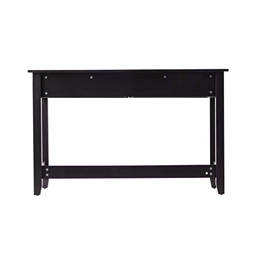 Holly & Martin Chekshire Storage Console - Transitional Design, Black Rattan - Ideal for Entryway, Living Room (CK1003003)