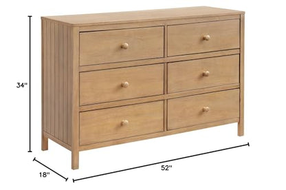 Everlee 6 Drawer Dresser, Honey Wood, view 3