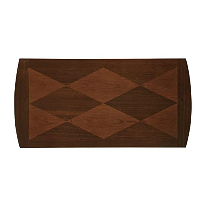 Dennis End Table with Shelf, Espresso