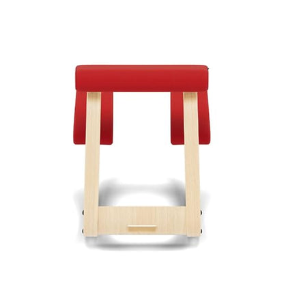 Variable, The Original Kneeling Chair, Ergonomic Chair, Natural/Red, 10 Year Warranty, Design by Peter Opsvik