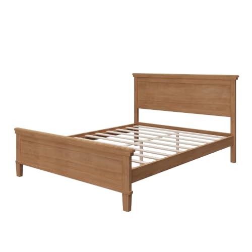 Full Size Platform Bed Frame with Headboard, Wood Slat Support, view 8