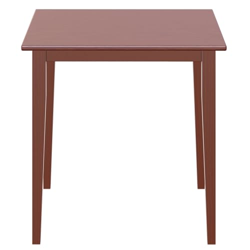 Groveland Wooden Square Dining Table, 29" in Walnut, Practical & Elegant Table for Eating, Study, Work, Sturdy Furniture for Kitchen, Dining Room, Office, Entryway