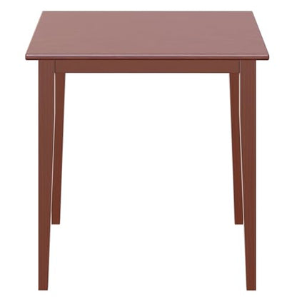Groveland Wooden Square Dining Table, 29" in Walnut, Practical & Elegant Table for Eating, Study, Work, Sturdy Furniture for Kitchen, Dining Room, Office, Entryway