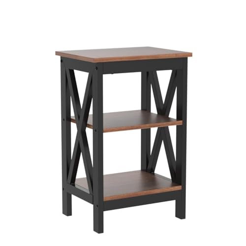 Modern Nightstands X-Design Side End Table Night Stand with Storage Shelf for Bedroom,Living Room