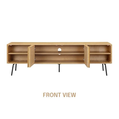 Mossic TV Media Cabinet with 4 Doors for TVs, view 6