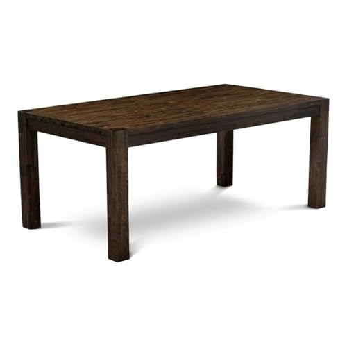 LM7-07-T Lismore Modern Dining Table - Rectangle Rustic Farmhouse Table, 40x72 Inch, Jacobean