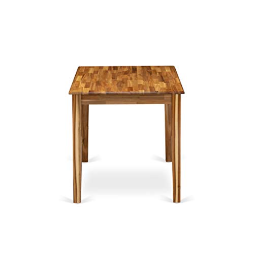 YAT-ANA-T Yarmouth Rectangle Kitchen Dining Table, 30x48 Inch, Natural, view 6