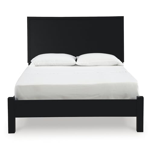 Danziar Modern Panel Headboard for Bedroom, Queen, Black, view 4