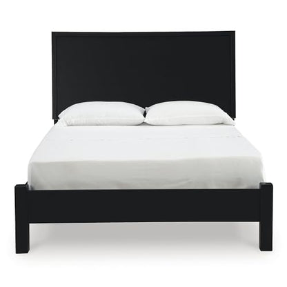 Danziar Modern Panel Headboard for Bedroom, Queen, Black, view 4