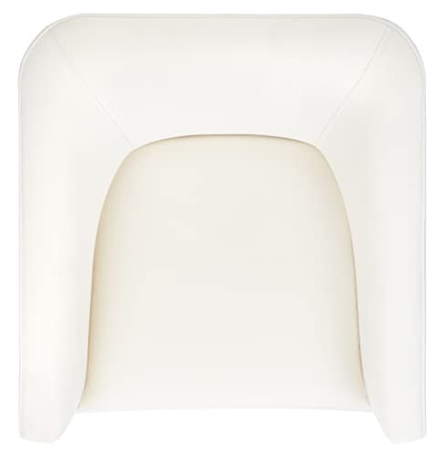 SAFAVIEH Home Collection Birdie Cream Velvet Accent Swivel Chair (Fully Assembled)