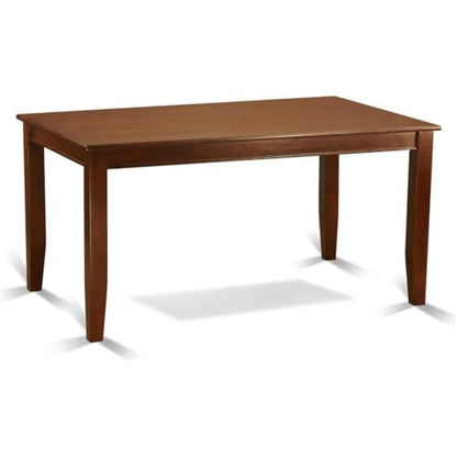 5-Piece Dining Table and Chair Set, 60 in Rectangular Wood Table, Mahogany Finish, 4 Sturdy Chairs with Wood or Upholstered Seats, Elegant Kitchen or Dining Room Furniture