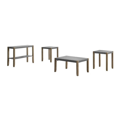 Newport Living Room Set, Concrete Gray