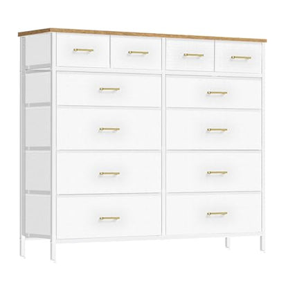 Dresser for Bedroom with 12 Deep Drawers, Wide Chest of Drawers, view 2
