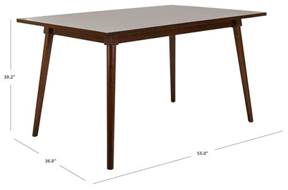 Safavieh Home Tia Modern Walnut Dining Table