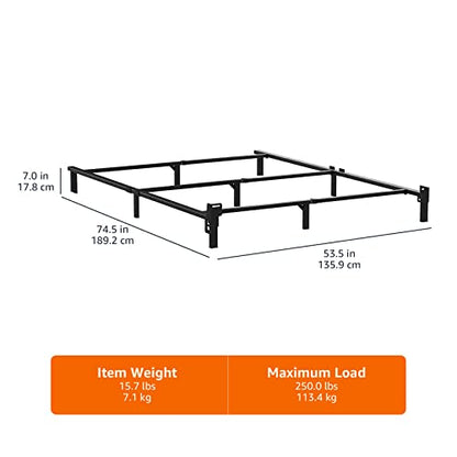Metal Bed Frame, 9-Leg Support Base for Box Spring and Mattress, view 3