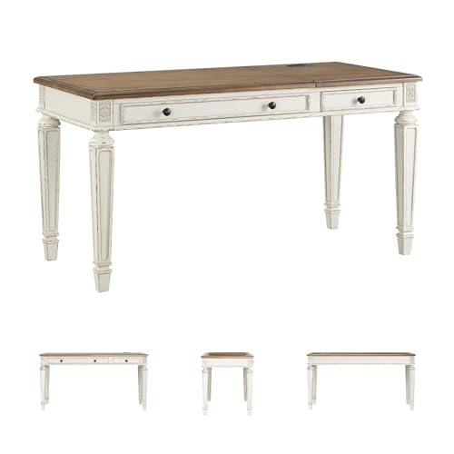 2 Drawer Lift Top Writing Desk, 60" W x 28" D x 31" H, view 5