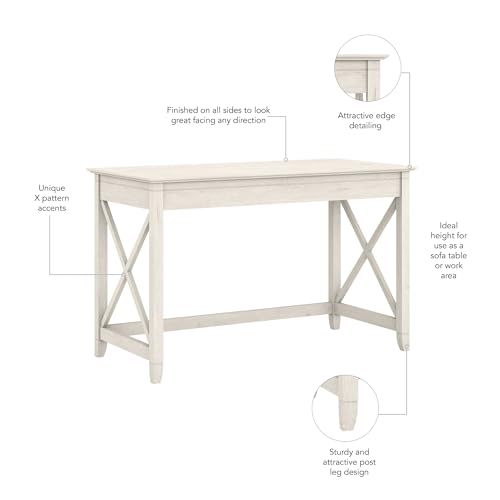 Key West 48W Writing Desk in Linen White Oak, view 6