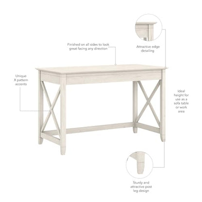 Key West 48W Writing Desk in Linen White Oak, view 6