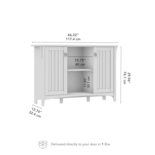 Salinas Accent Storage Cabinet with Doors in Vintage Black