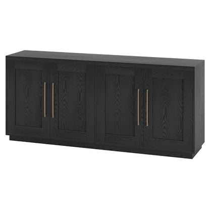 Henn&Hart 68" Modern Sideboard Buffet Cabinet, Natural Black, view 7