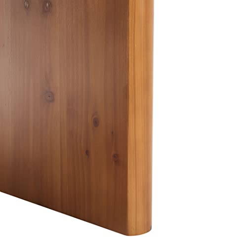 SAFAVIEH Home Collection Truman Mid-Century Modern Brown Rectangle Wood Coffee Table