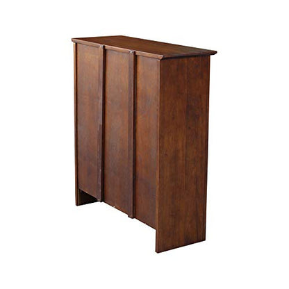 Solid Wood Bookcase 36 in. High, Espresso, view 7