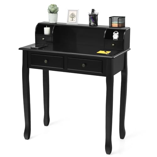 Writing Desk with 4 Drawers, view 2