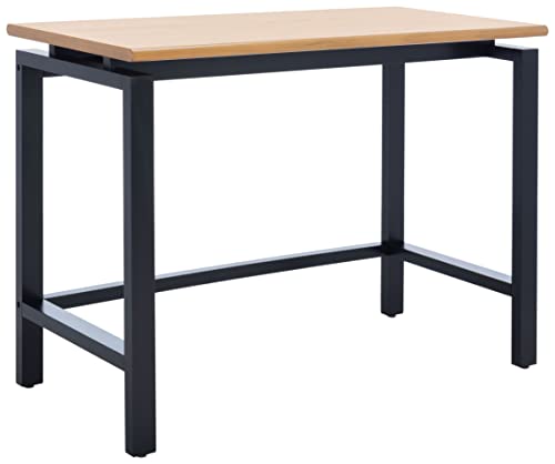 SAFAVIEH Home Collection Embry Modern Farmhouse Natural/Black Desk