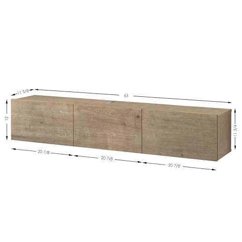 Floating TV Stand Wall Mounted for 65"–80" TVs, view 3
