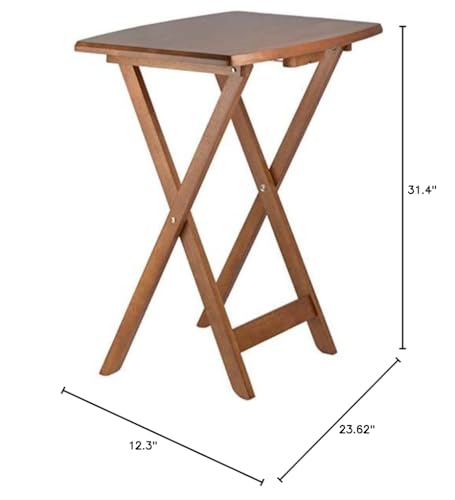 Pemberley Row Solid Wood Teak Snack Table Set Rectangular Oversized, Unassembled, view 3
