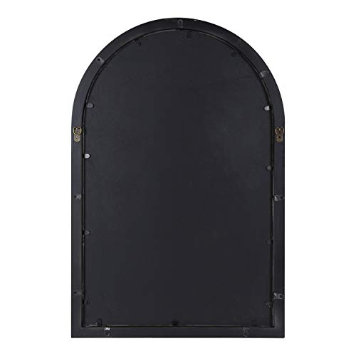 Audubon Farmhouse Wall Mirror, 24 x 36, Rustic Brown, Modern Arched Mirror for Wall