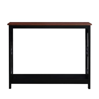 Omega Console Table, Cherry Top / Black Frame
