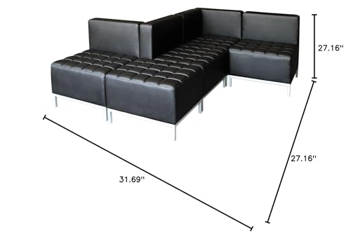 ALE QUB Series Corner Sectional, 26 3/8 x 26 3/8 x 30 1/2, Black | 26 3/8 x 26 3/8 x 30 1/2
