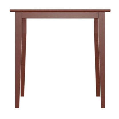 Groveland Wooden Square Dining Table, 29" in Walnut, Practical & Elegant Table for Eating, Study, Work, Sturdy Furniture for Kitchen, Dining Room, Office, Entryway