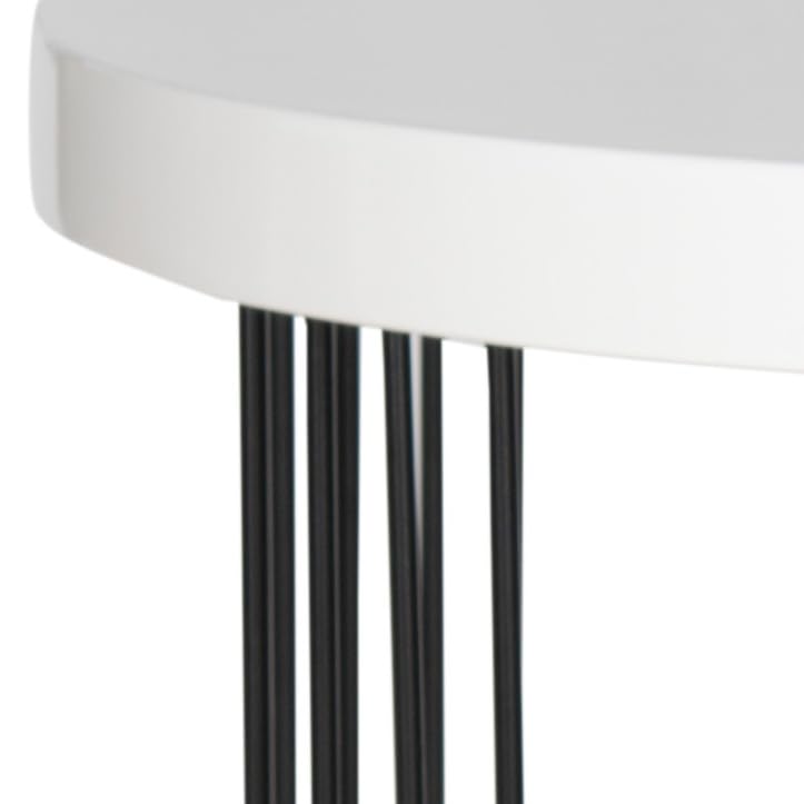Safavieh Home Collection Kelly Mid-Century Modern White Side Table