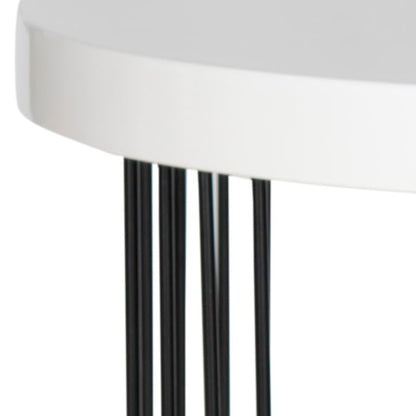 Safavieh Home Collection Kelly Mid-Century Modern White Side Table