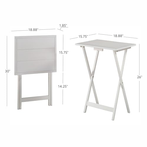 Powell Gemma Tray Table, White