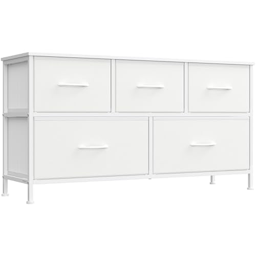 Dresser for Bedroom, Wide Dresser with 5 Fabric Drawers, view 2