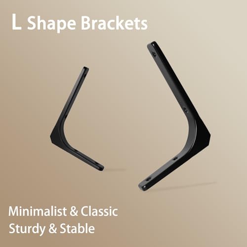 Long Wall Shelves, 31.5 Inch Wall Mounted Shelves Set of 2, Easy-to-Install, Floating Storage Ledges with Sturdy Metal Brackets for Living Room, Bathroom, Bedroom, Kitchen, Natural